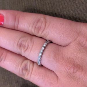 Sterling silver dainty ring